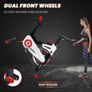 Exercise Bike Stationary, Indoor Cycling Bike with Heavy Flywheel Magnetic Resistance, Comfortable Seat Cushion, Silent Belt Drive and LCD Monitor for Home Gym Cardio Workout