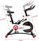 Exercise Bike Stationary,  Indoor Cycling Bike with Heavy Flywheel, Comfortable Seat Cushion, Silent Belt Drive, LCD Monitor for Home Gym Cardio Workout Training