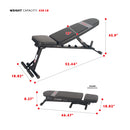 Sunny Health & Fitness Adjustable Workout Bench Utility Weight