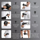 Chic Massage Gun Deep Tissue Powerful 3000Rpm Handheld Percussion Muscle Massager with 2500Mah Battery for Muscle Pain