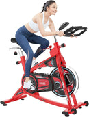 Commercial Exercise Bikes Indoor Cycling with 44 Lbs Flywheel,Lcd Monitor,Belt Drive, Comfortable Seat for Home Stationary Cardio Workout Bike Training