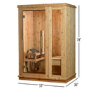 Logan 1 - Person Traditional Steam Sauna in Cedar