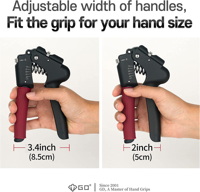 Grip Strength Trainer (Premium Adjustable Grip Strengthener for Forearm Training) Wrist and Forearm Strengthener