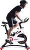 Exercise Bike Stationary,  Indoor Cycling Bike with Heavy Flywheel, Comfortable Seat Cushion, Silent Belt Drive, LCD Monitor for Home Gym Cardio Workout Training