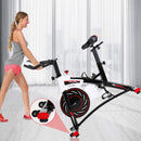 Exercise Bike Stationary,  Indoor Cycling Bike with Heavy Flywheel, Comfortable Seat Cushion, Silent Belt Drive, LCD Monitor for Home Gym Cardio Workout Training