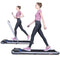 Folding Treadmills for Home under Desk Treadmill Walking Pad Treadmill with Foldable Handrail and Speed Sensor Light Slim Mini Quiet Treadmill with Smart Remote Workout App for Home/Office