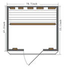 4 - Person Bluetooth Compatible FAR Infrared Sauna in Hemlock