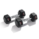 Sunny Health & Fitness Core Fit Hex Style Dumbbells 5 - 50 LBS | Sunny Strength™