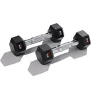 Sunny Health & Fitness Core Fit Hex Style Dumbbells 5 - 50 LBS | Sunny Strength™