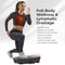 Sunny Health & Fitness Vibration Platform Exercise Machine with Resistance Bands