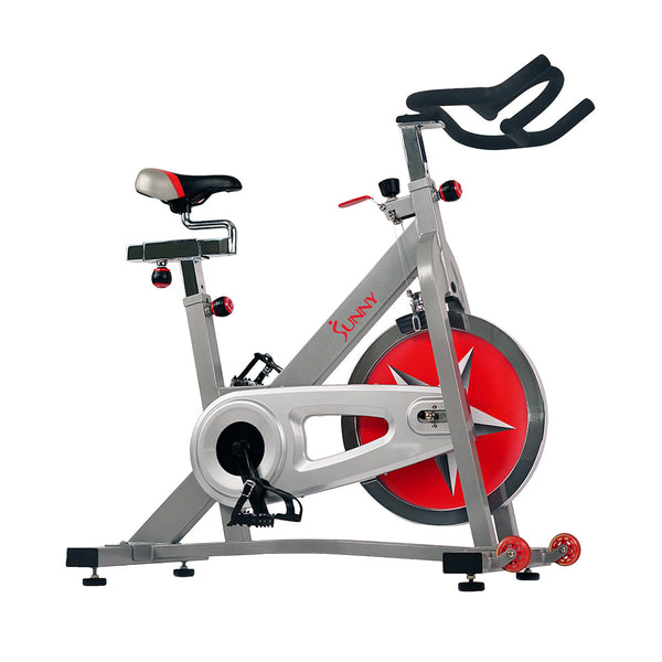 Sunny Health & Fitness 40 lb Flywheel Chain Drive Pro Indoor Cycling Exercise Bike