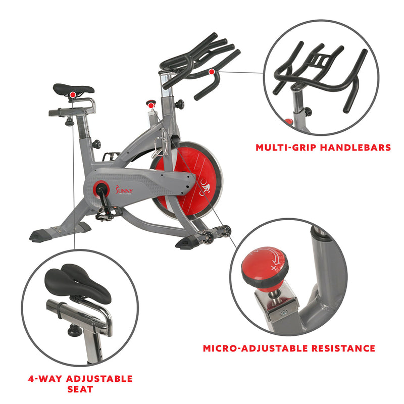 Sunny Health & Fitness AeroPro Exercise Bike for Indoor Cycling