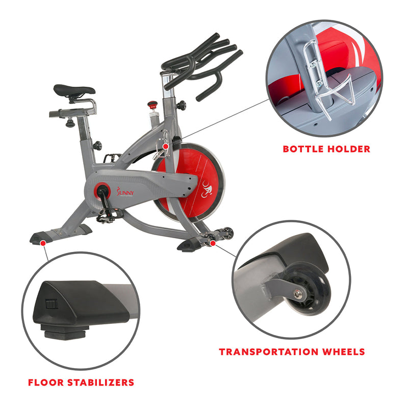 Sunny Health & Fitness AeroPro Exercise Bike for Indoor Cycling