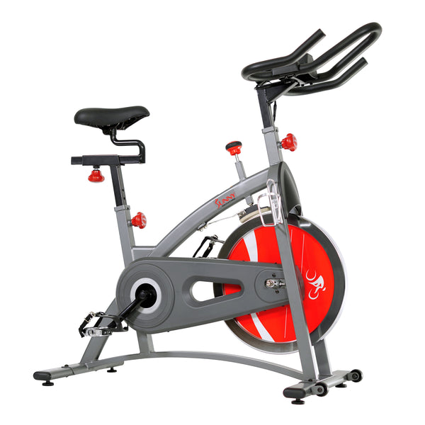 Sunny Health & Fitness Belt Drive Exercise Bike Indoor Cycling Bike w/ LCD Monitor