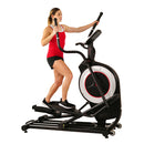 Sunny Health & Fitness Motorized Elliptical Machine Trainer w/ Heart Rate Monitoring