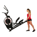 Sunny Health & Fitness Motorized Elliptical Machine Trainer w/ Heart Rate Monitoring