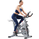 Sunny Health & Fitness SMART Magnetic Resistance Exercise Bike with Dumbbell Holder