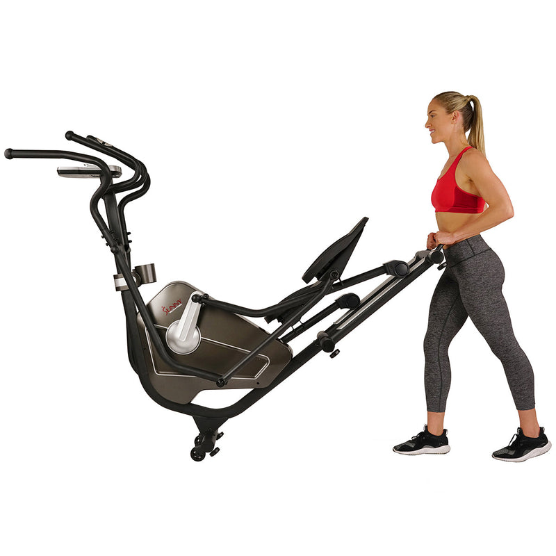 Sunny Health & Fitness Circuit Zone Elliptical Trainer Machine w/ Heart Rate Monitoring