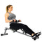 Sunny Health & Fitness 12 Adjustable Resistance Rowing Machine Rower w/ Digital Monitor