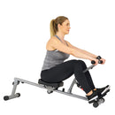 Sunny Health & Fitness 12 Adjustable Resistance Rowing Machine Rower w/ Digital Monitor