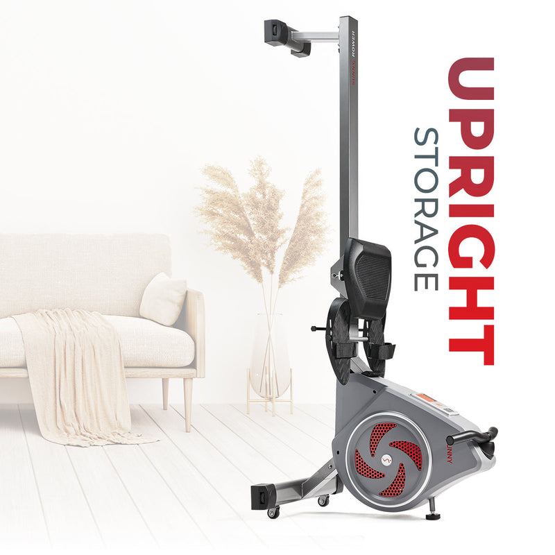 Sunny Health & Fitness Dynamic Air Rowing Machine with Exclusive SunnyFit® App and Smart Bluetooth Connectivity