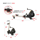 Sunny Health & Fitness Windmill Air Magnetic Rower