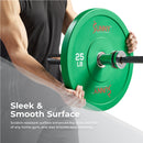 Sunny Health & Fitness Elite 2-inch Rubber Olympic Weight Plates 10 - 55 LBS