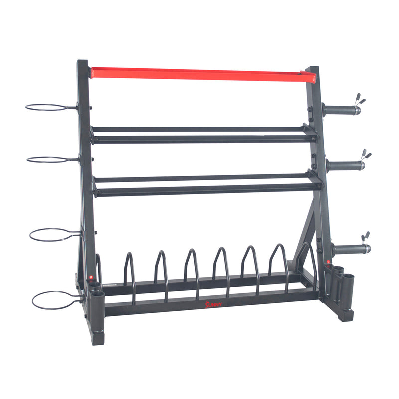 Sunny Health & Fitness Weights Rack All-In-One Storage Stand