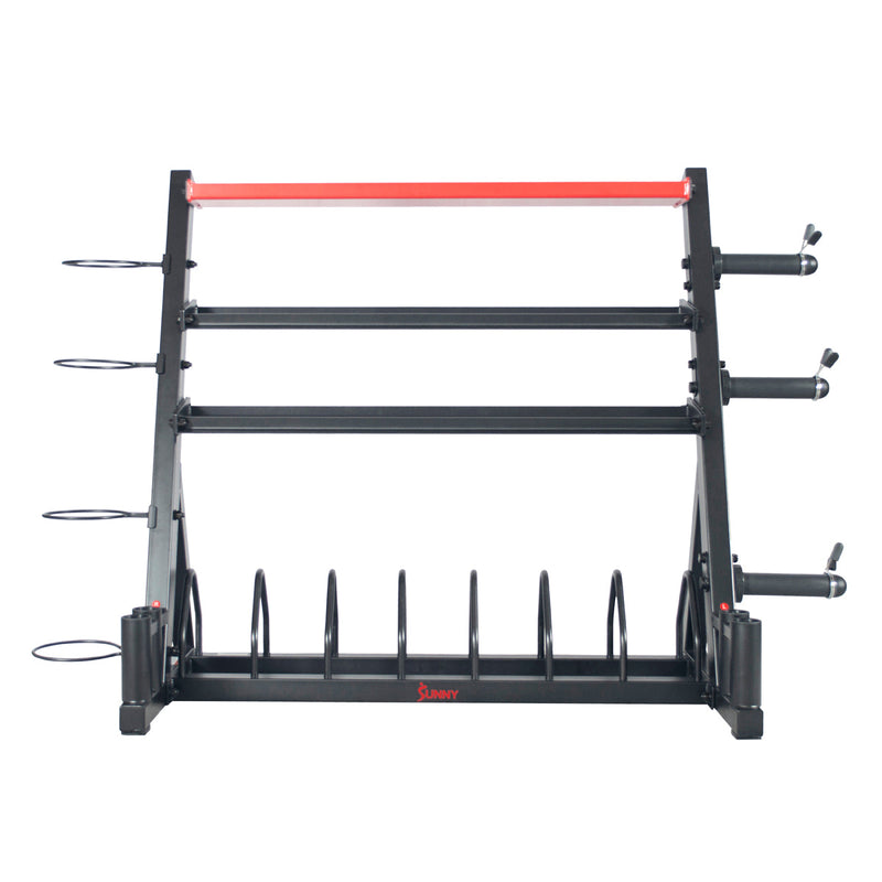 Sunny Health & Fitness Weights Rack All-In-One Storage Stand