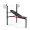 Sunny Health & Fitness Adjustable Standard Incline Weight Bench with Rack