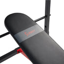 Sunny Health & Fitness Adjustable Standard Incline Weight Bench with Leg Developer and Preacher Curl Attachment