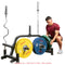 Sunny Health & Fitness Weight Plate Rack Multi-Weight Plates & Barbell Rack Storage Stand