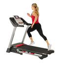 Sunny Health & Fitness Electric Folding Treadmill with Bluetooth Speakers, Incline & Heart Rate Monitoring