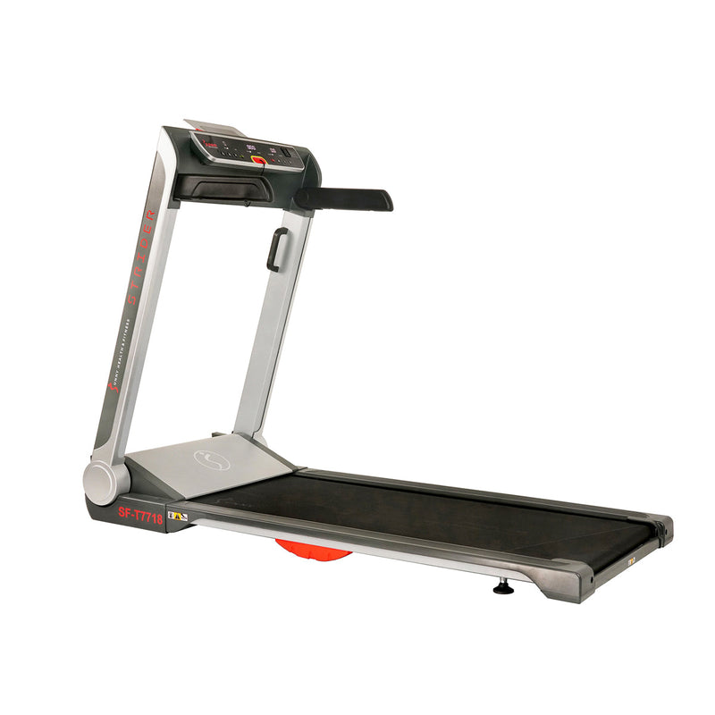 Sunny Health & Fitness Pro Treadmill Wide Flat Folding & Low Deck