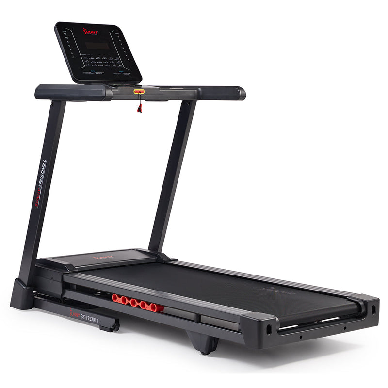 Sunny Health & Fitness Elite Smart Auto Incline 20” Deck Treadmill with 300 LB Weight Capacity