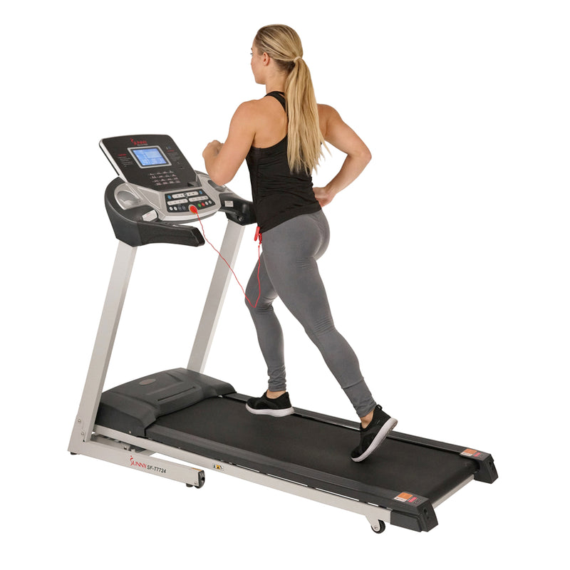 Sunny Health & Fitness Energy Flex Motorized Treadmill with Automatic Incline